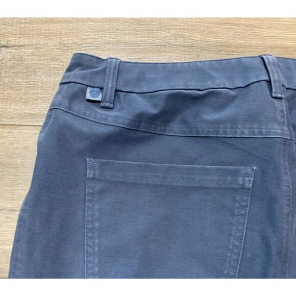 Lululemon Tech Canvas ABC Mens 32X32 Slim Stretch Desert Blue LM5AQIS Pants - Picture 8 of 9